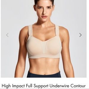 High Impact, Full Support, Contour Underwire Bra
